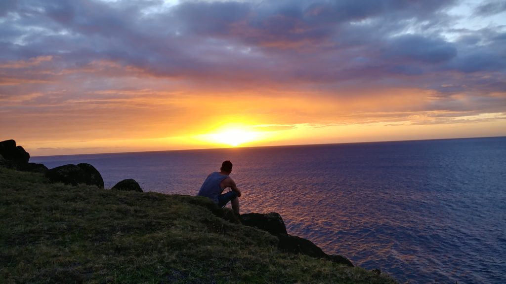 Beautiful sunset in Kauai