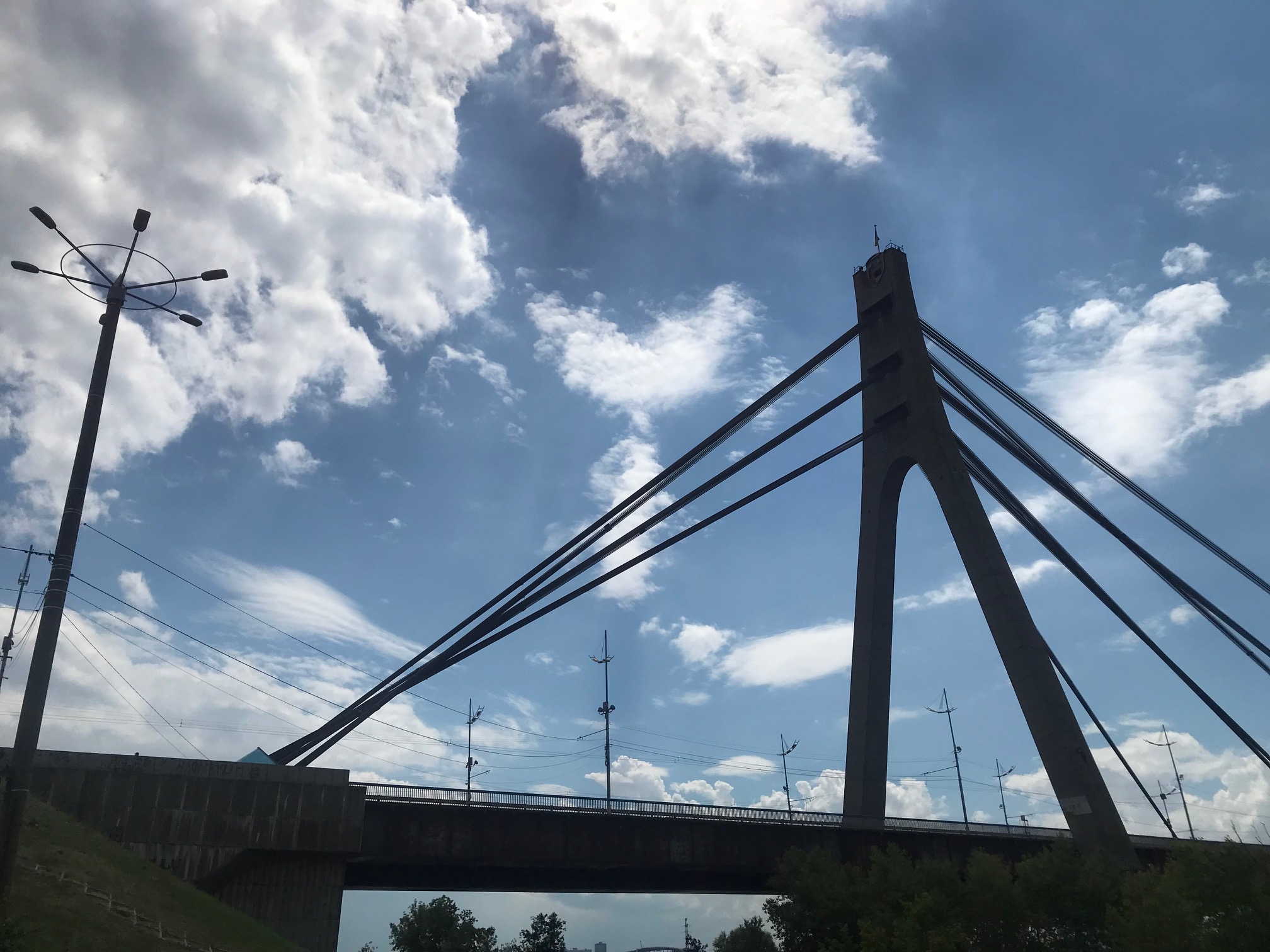 Bridge in Kyiv, Ukraine