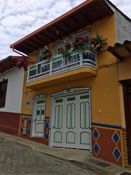 Colorful building in Colombia