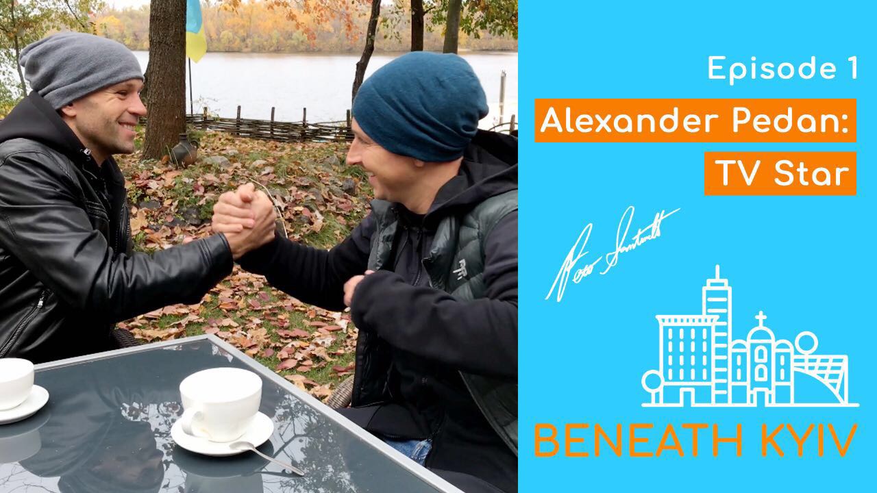 Ukrainian TV star Olexandr Pedan and Peter Santenello