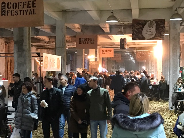 Coffee festival in Kyiv, Ukraine