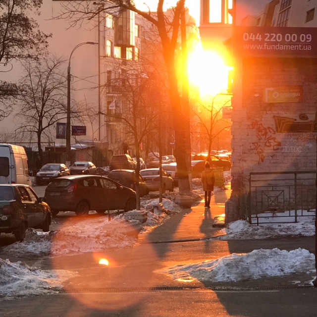 Sunlight in Kyiv, Ukraine