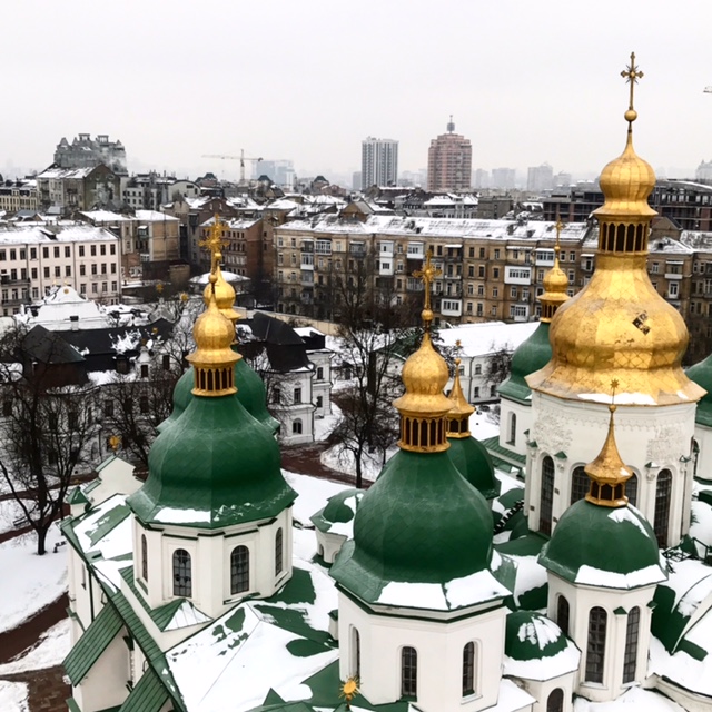 Beautiful church in Kyiv, Ukraine