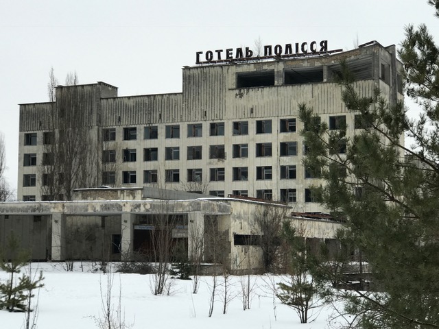 Abandoned hotel in Chernobyl