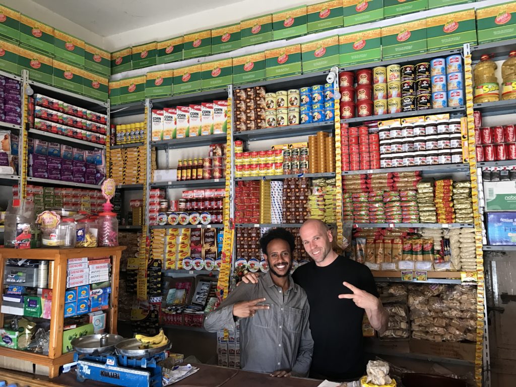 Eritrean man with an American guy