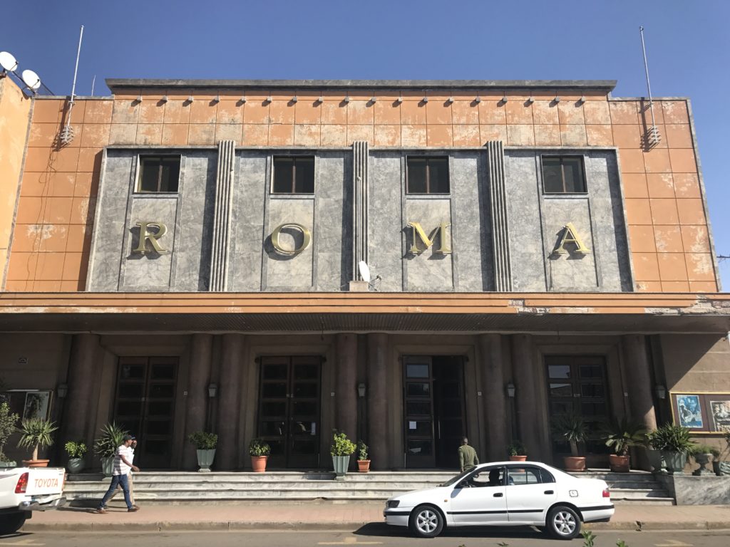 Retro theater in Asmara, Eritrea