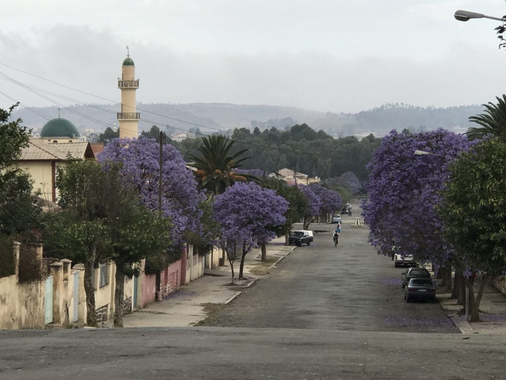 Beautiful colorful streets of Asmara