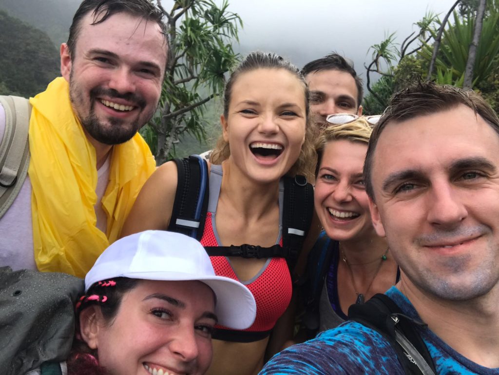 Americans smiling in Kauai