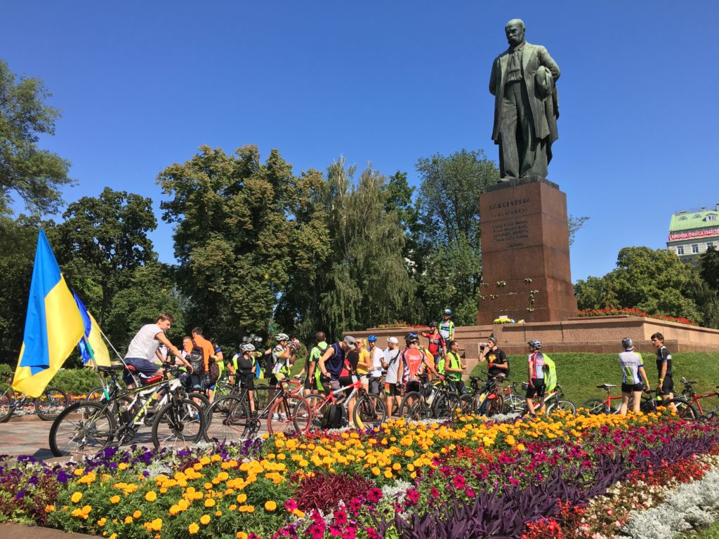 Taras Shevchenko monument in Kyiv, Ukraine