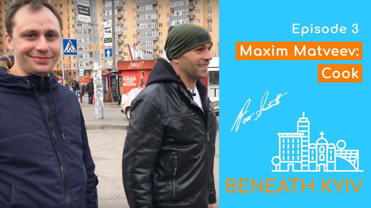 Ex-drug addict and Peter Santenello in Beneath Kyiv show
