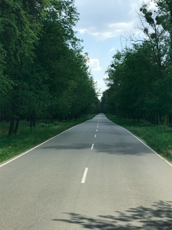 High-quality road in Ukraine